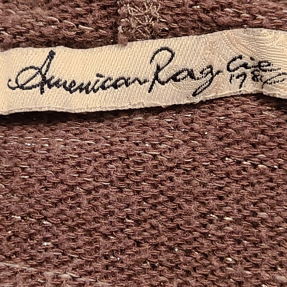 American Rag metallic brown/tan cardigan - Picture 8 of 10